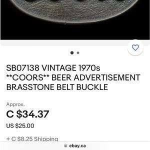 Coors belt buckle vintage great deal amazing belt buckle